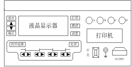 变压器有载开关测试仪厂家面板