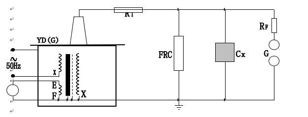 被试品工频耐压试验接线图