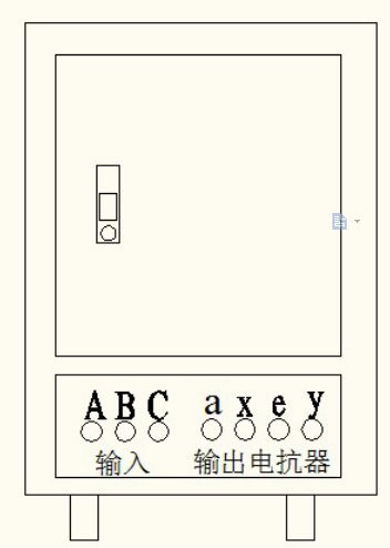 三倍频感应耐压仪背面图