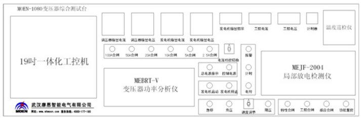 全自动变压器综合测试台厂家操作台上面板