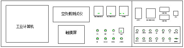 变压器综合测试台面板整体布局图