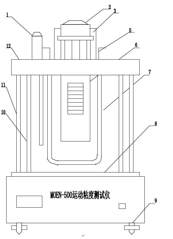 石油产品密度测定仪面板图