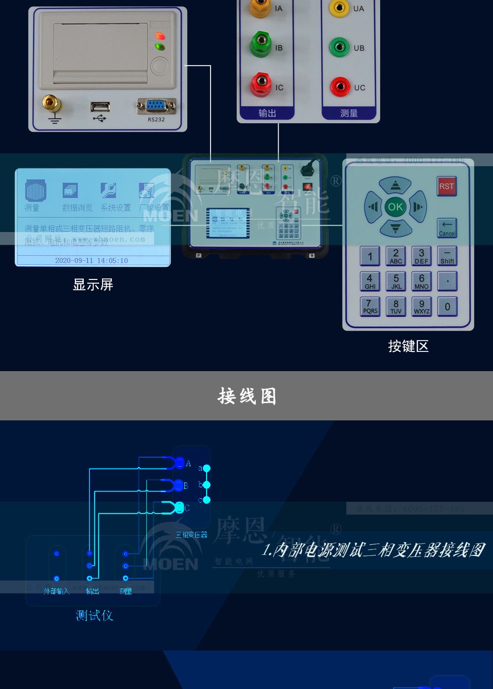变压器短路阻抗测试仪细节展示